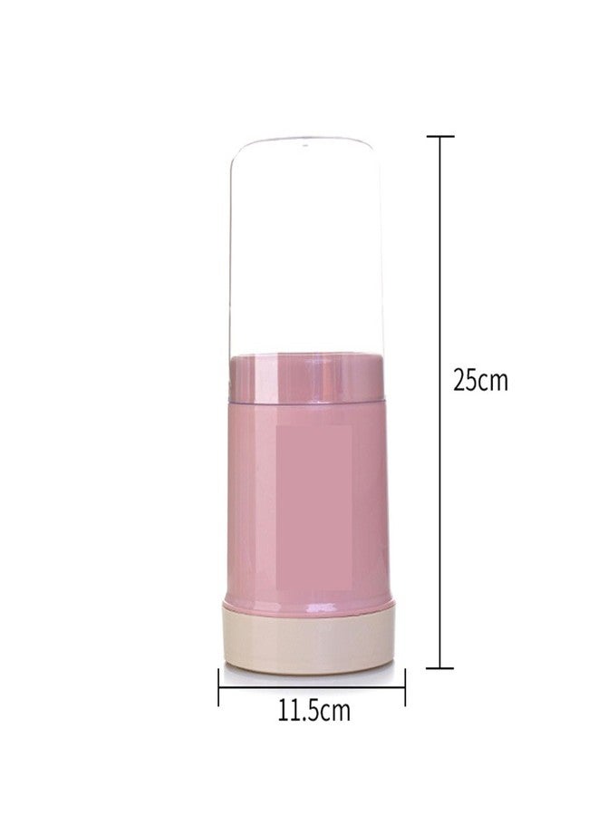 Sunicon Kitchen Chopsticks Draining Rack, with Lid Dustproof Utensil Holder for Countertop Space-Saving Cutlery Organizer for Spoons, Forks, Tableware(Pink) - Image 3